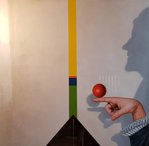 Josef Bramer, "Shadow play", Oil on Canvas, 2009