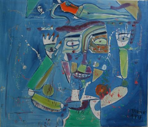 Petar Brajkovic, “Crazy”, Oil on Canvas, 1997