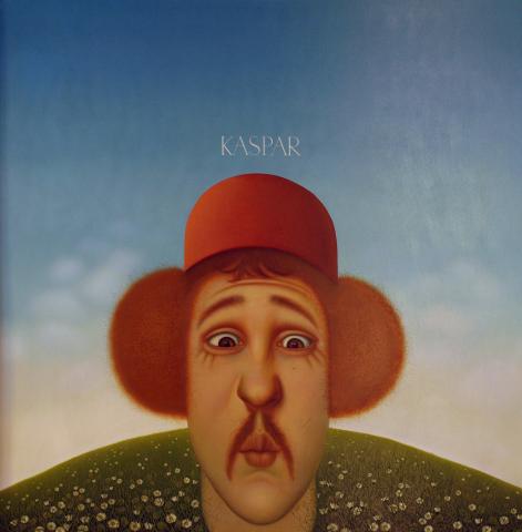 Josef Bramer, "Kaspar", Öl auf Holzfaserplatte, 1978