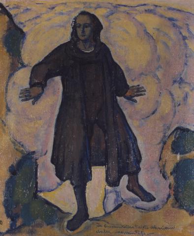 Koloman Moser, Allegorische Figur, Öl auf Leinwand, 1915